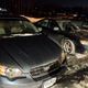 Worst picture of an Outback Sedan and my salted rig.